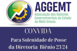 A AGGEMT CONVIDA Para Solenidade de Posse da Diretoria Biênio 23/24